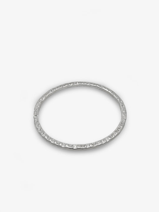 Stamped Oval Bangle