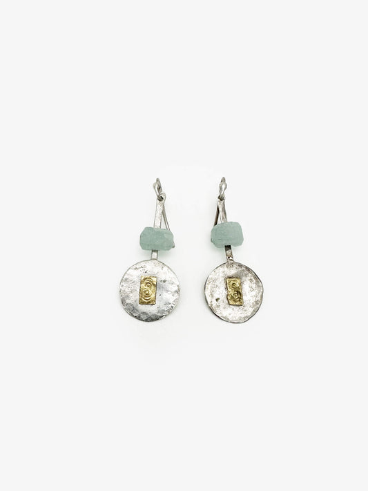 Aquamarine Drop Earrings (BC275)
