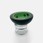 Podette - black & lime green with cylindrical glass base