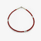 Short Carnelian and Pearl Necklace