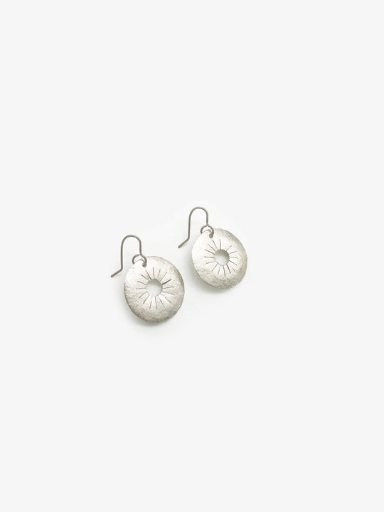 Sun Silver Earrings