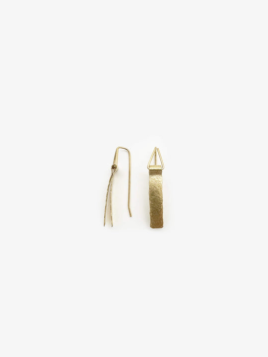 Folded Gold Plated Earrings