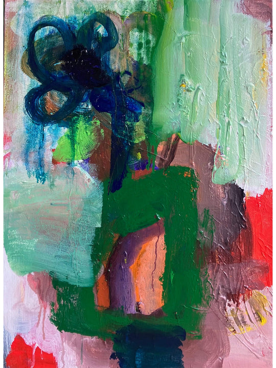 Flower Still Life with Green Vase