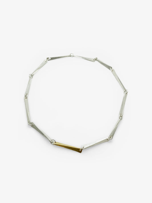 Gold and Silver Link Necklace