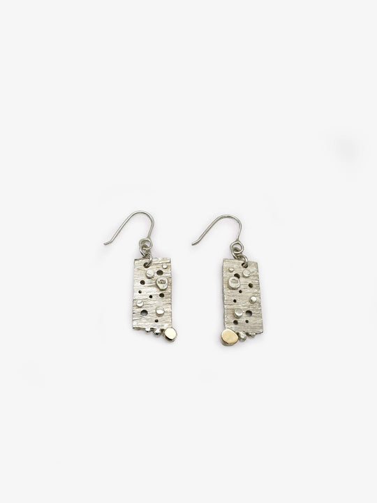 Rectangular Riverbed Earrings