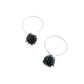 Bauble Earrings with Synthetic Rubies (CBu29)
