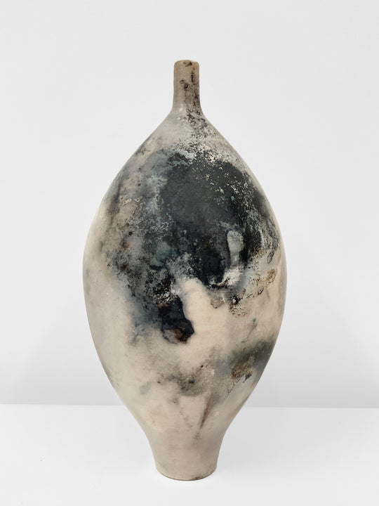 Pit Fired Very Large Teardrop Orb
