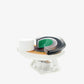 Podette - orange, black, white, green with hexagonal base