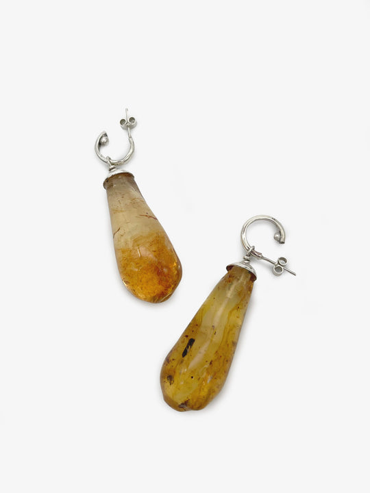 Kauri Gum Large Drops Earrings