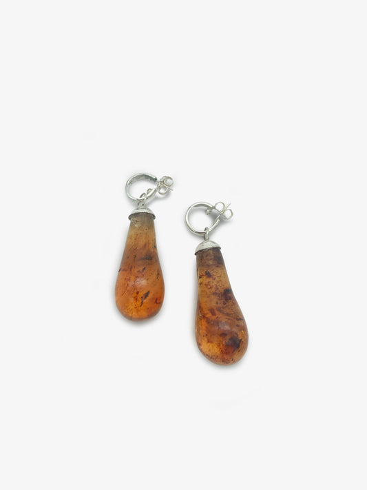 Kauri Gum Large Drops Earrings