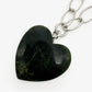 Big Green Heart Necklace (AB394)