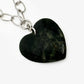 Big Green Heart Necklace (AB394)