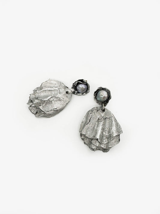 'Pacific Oyster' Earrings (AB395)