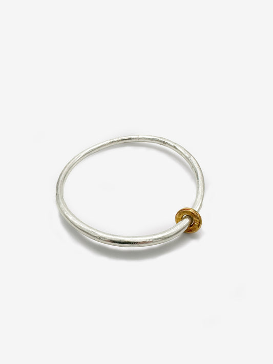 Bangle with Gold Ring