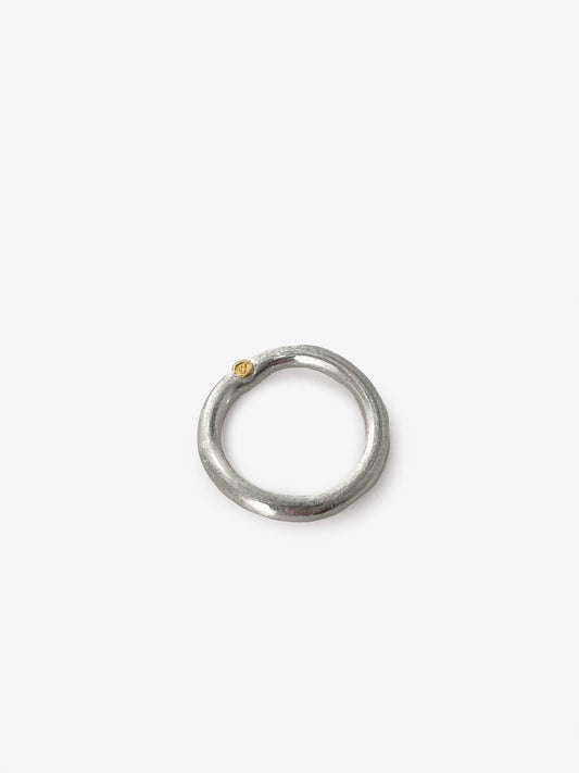 Ring with Gold Dot Stamp