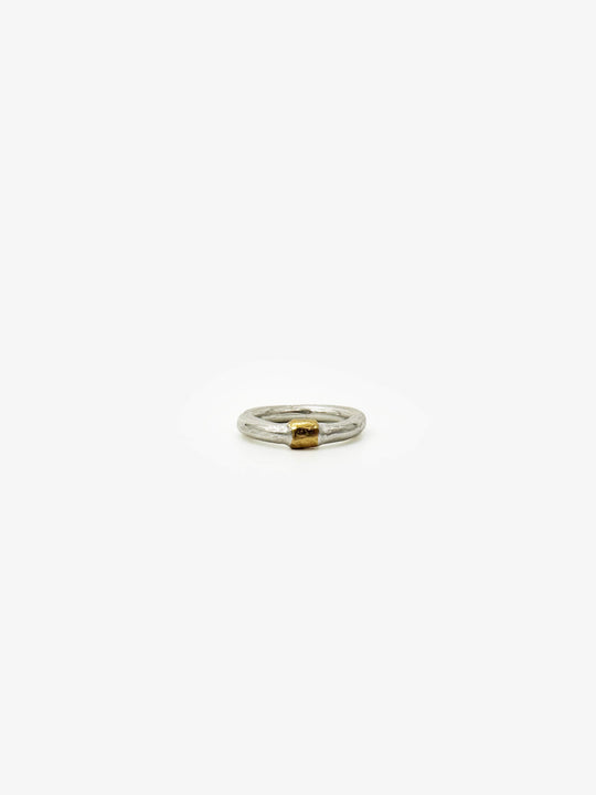 Pure Gold Wrap Silver Ring (AC622)