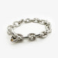 Chain Variable Link Bracelet with Gold Stamped Charm (AC636)