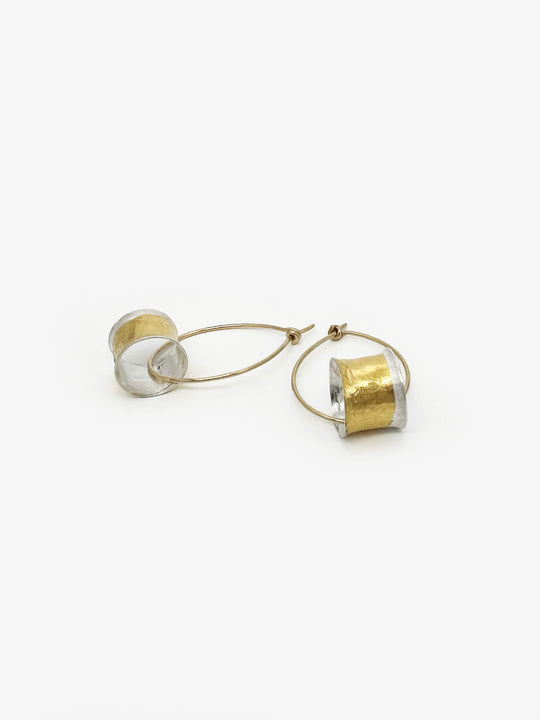 Large Rememberings Earrings - on hoops (AC639)