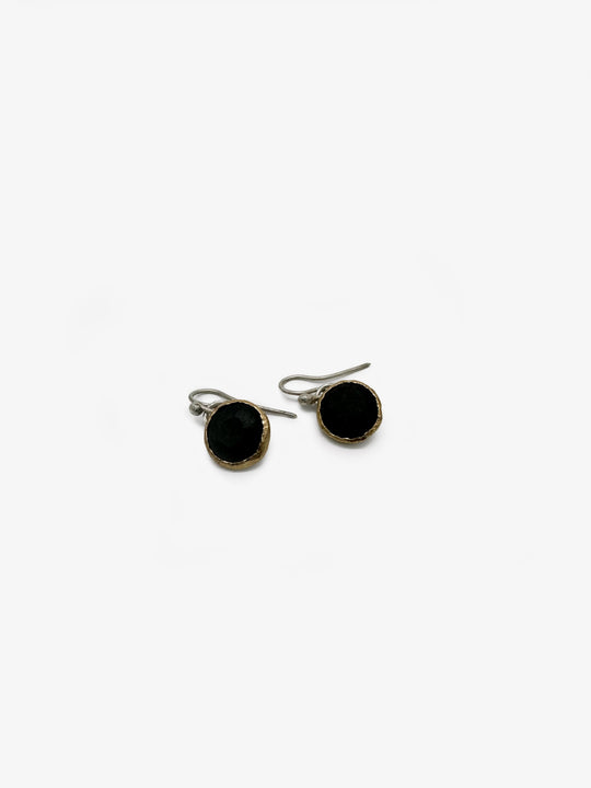 Black Granite Drop Earrings