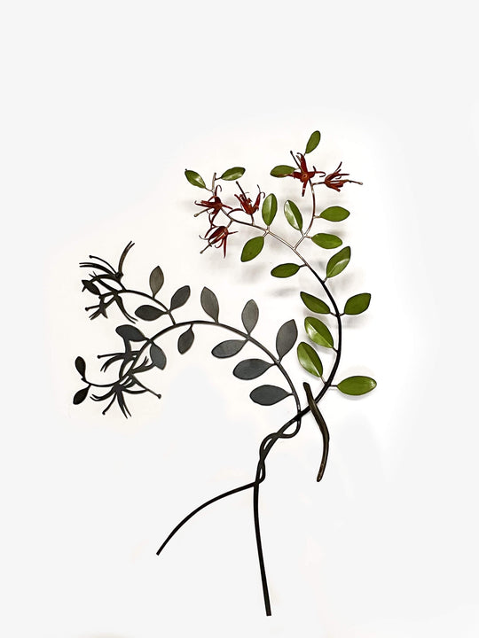 Mostly Shadow, Red Mistletoe with Tunariki by Bing Dawe