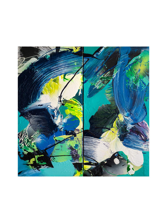 Blue Surge - Diptych