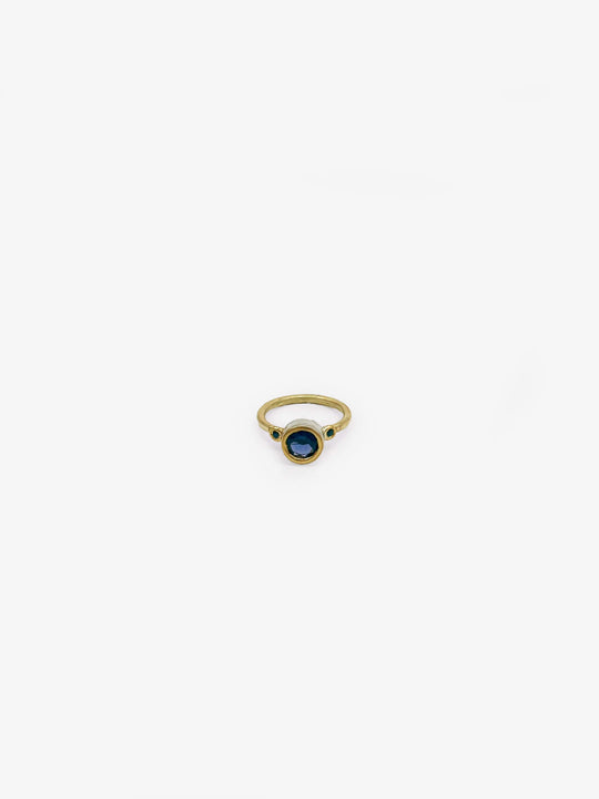 Lolite & Sapphire Chloris Ring