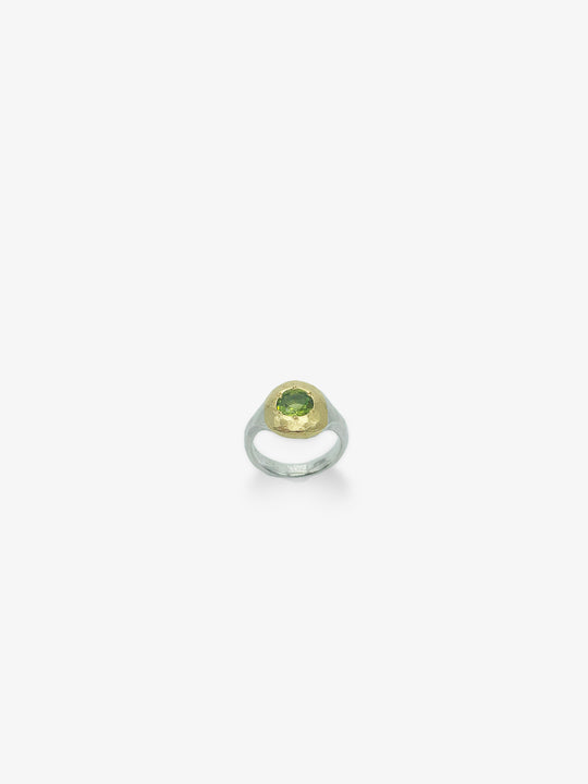 Peridot and Gold Ring