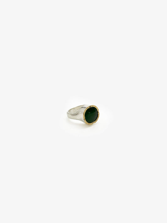 Roundtop Pounamu Ring (DM560) by David McLeod