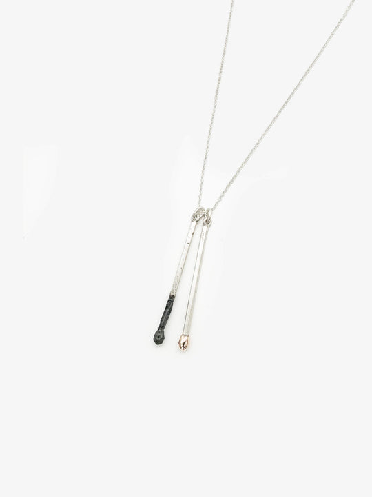 Burnt & Live Matchstick Necklace (DM574)