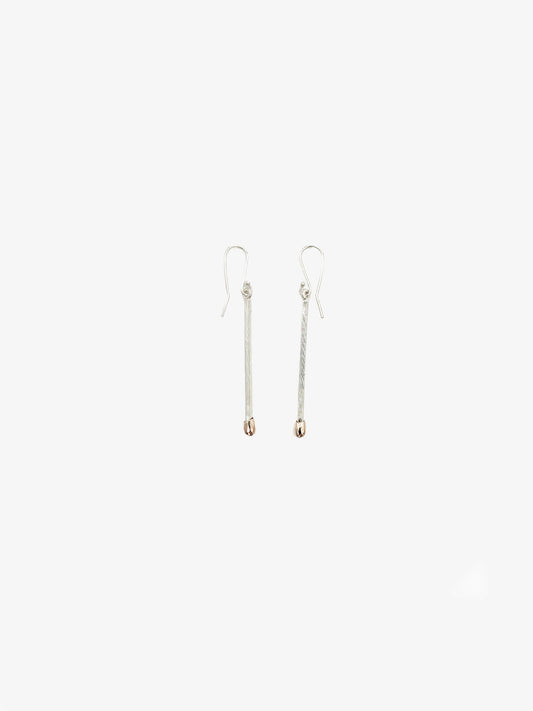 2 Live Matchstick Earrings (DM578) by David McLeod