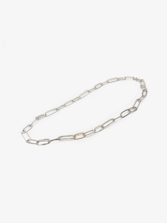 3 Link Chain Necklace - Silver/Gold
