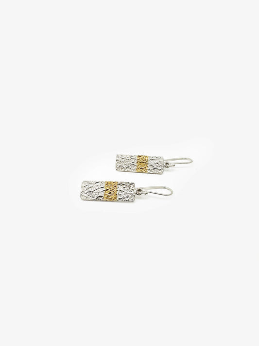 Rectangle Textured Earrings (DM582)