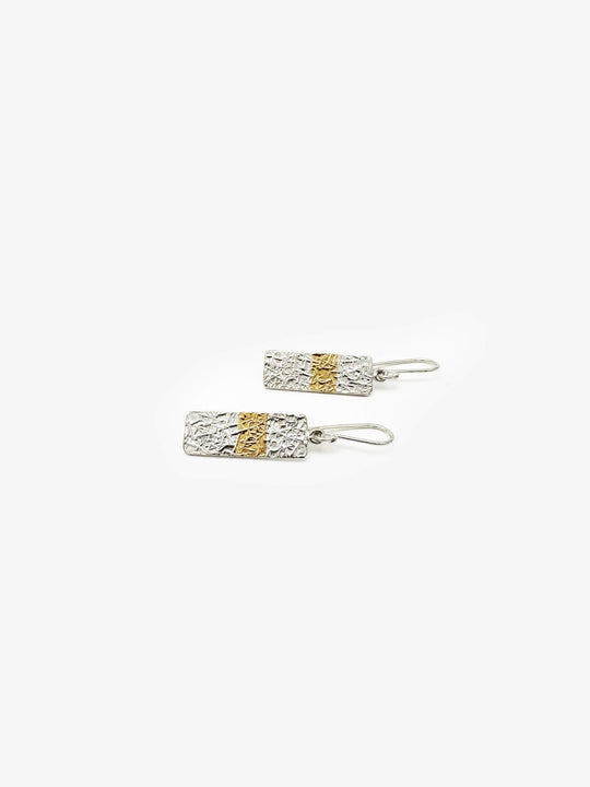 Rectangle Textured Earrings
