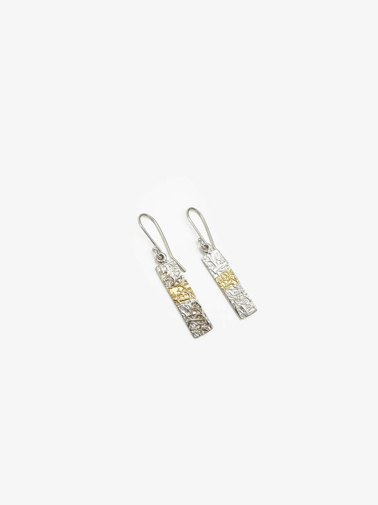 Rectangle Textured Earrings (DM583)