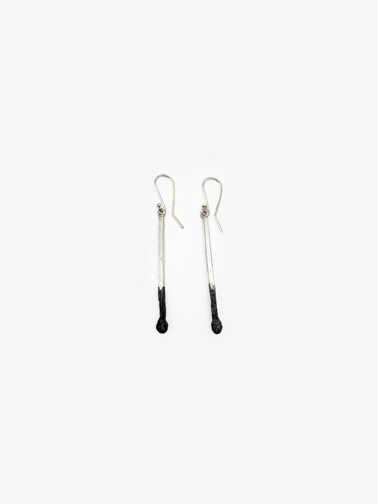 2 x Burnt Match Earrings