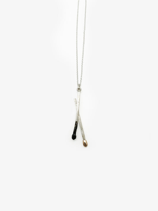 Burnt/Live Match Necklace (DM587)