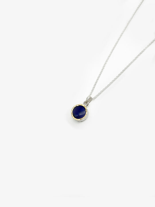 13mm Lapis Pendant Necklace