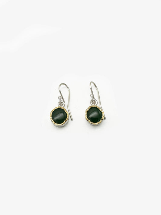 Small Pounamu Drop Earrings (DM619)