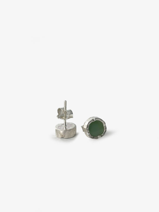 Small Round Pounamu Studs