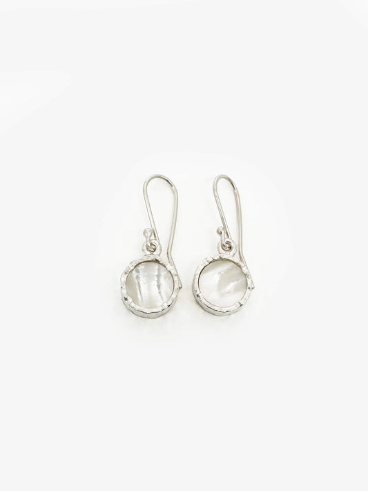 Mother of Pearl Silver earrings (DM647)