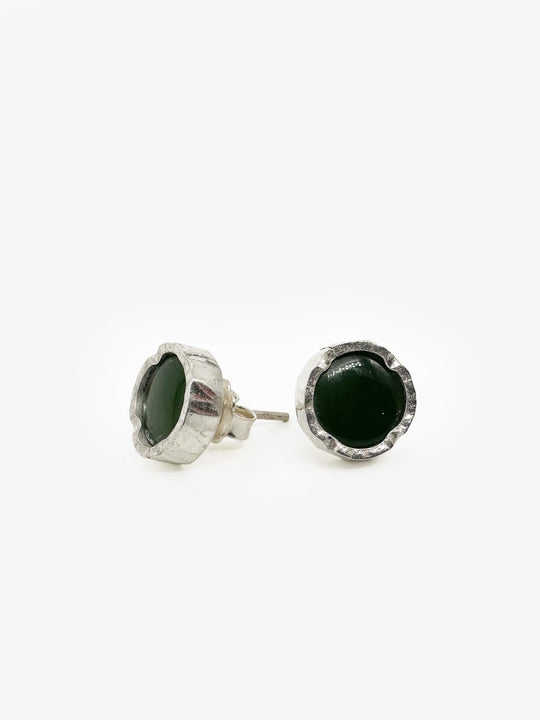11mm Pounamu Silver Studs (DM648)