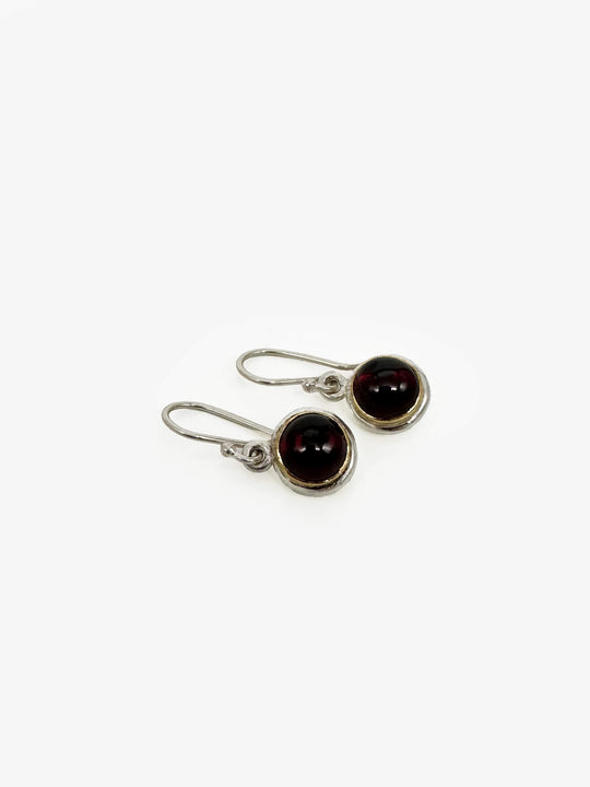 Garnet Ingot Drop Earrings (DM657)