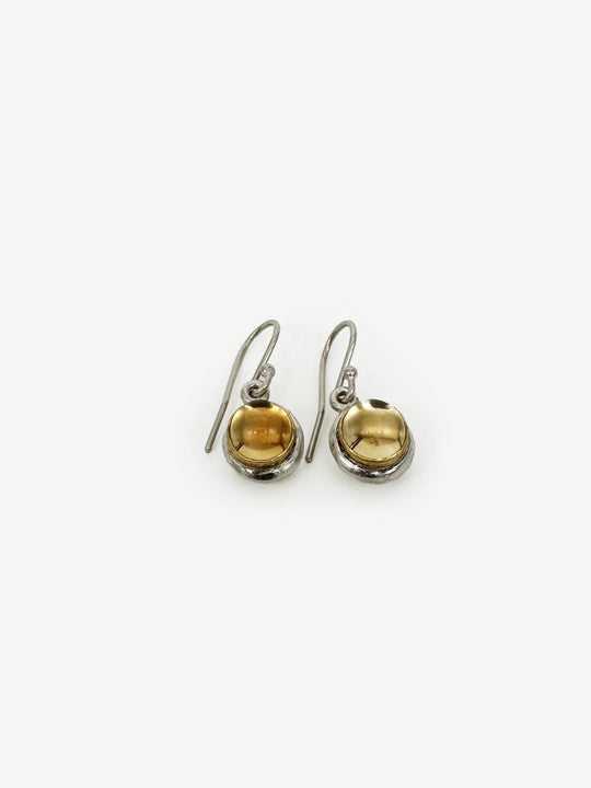 Citrine Ingot Drop Earrings (DM658)