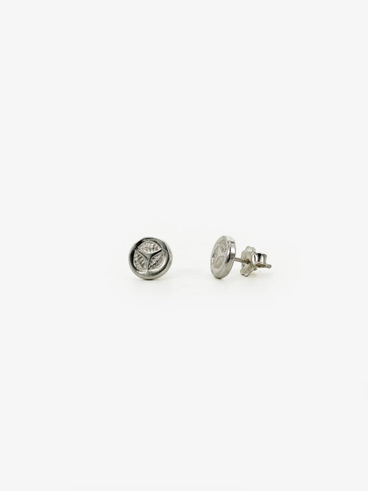 3 Leaf Silver Studs (DM661)