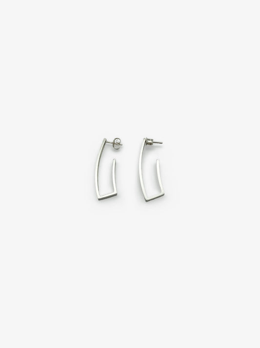 Curved Rectangle Earrings