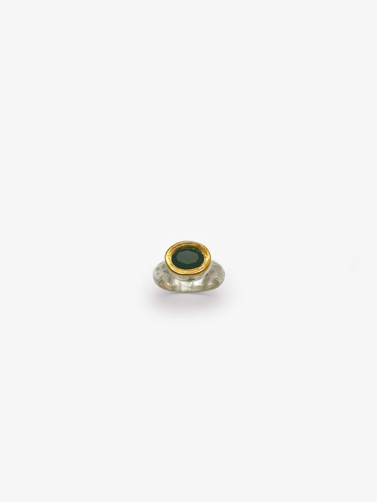 Green Tourmaline Empress Ring by Penelope Barnhill