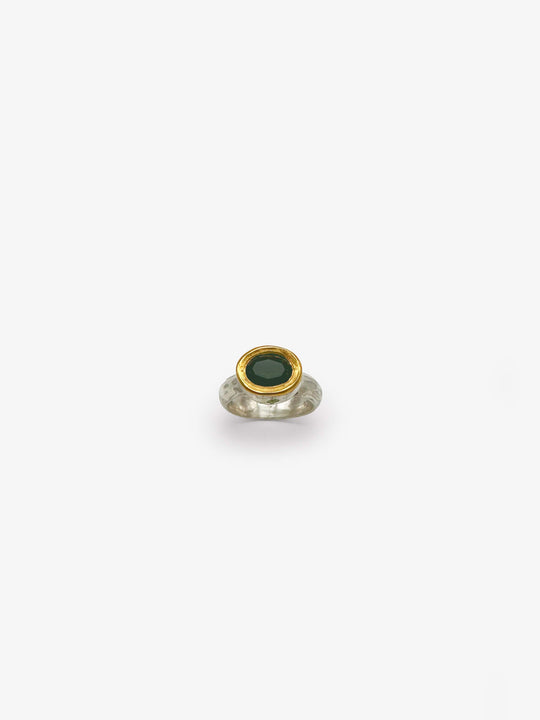 Green Tourmaline Empress Ring