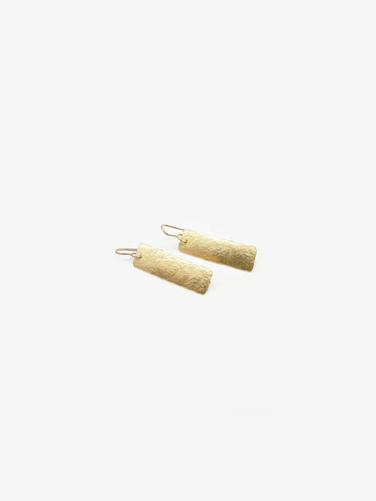 Strips Gold Plated Earrings