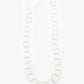 Round Silver Sketches Necklace (IME84)