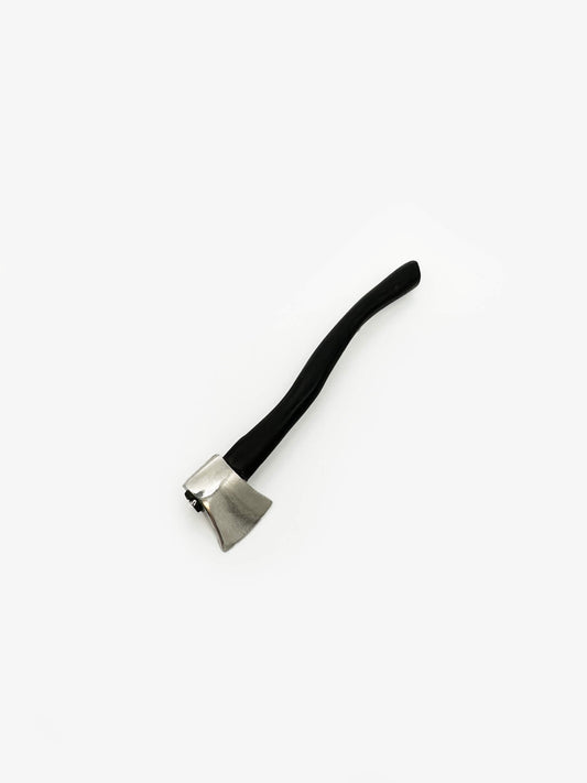 Ebony Sterling Silver Axe Brooch